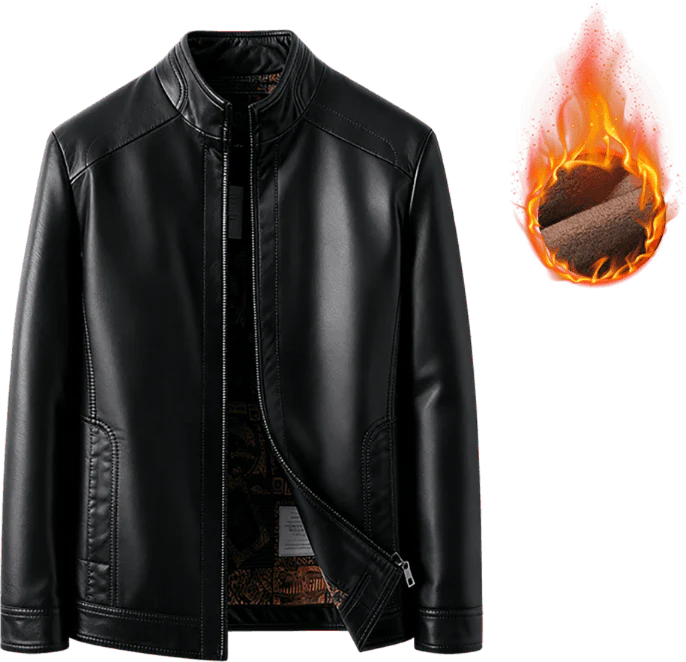 Chaqueta de cuero con forro térmico + envio grátis + regalo